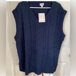 LuLaRoe Nadia Sweater Vest NWT Size 2XL